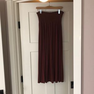 Chocolate brown Gap maxi skirt